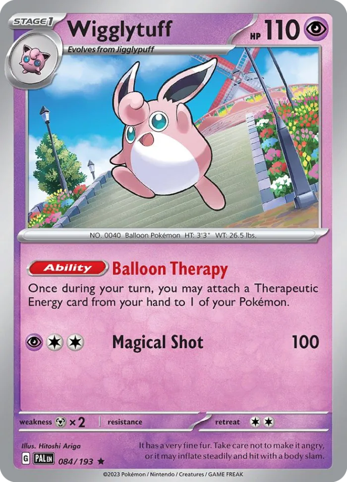 Wigglytuff #84 Paldea Evolved Pokemon card