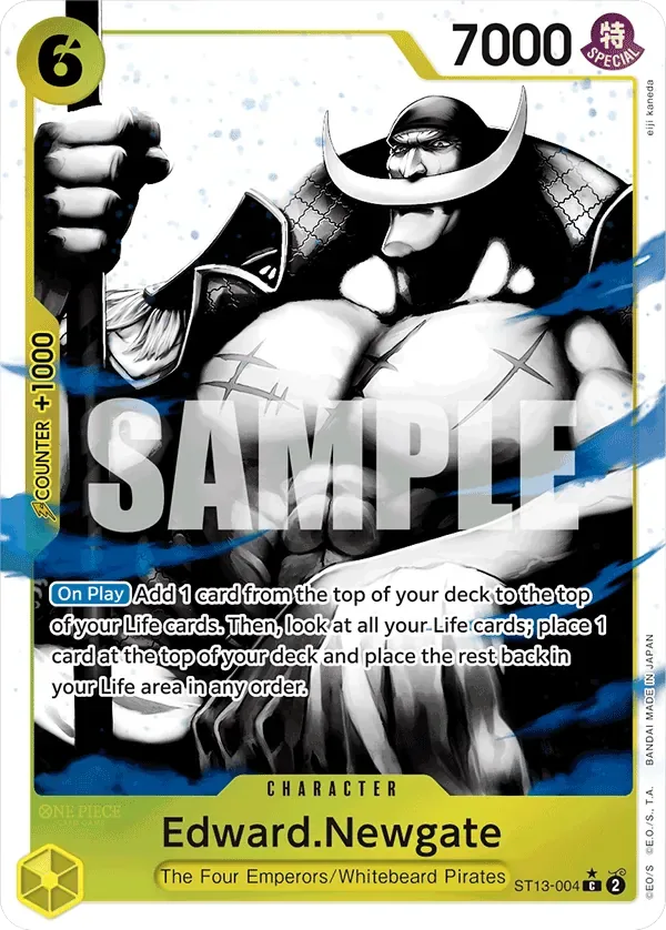 Edward.Newgate #ST13-004 Ultra Deck: The Three Brothers One Piece card