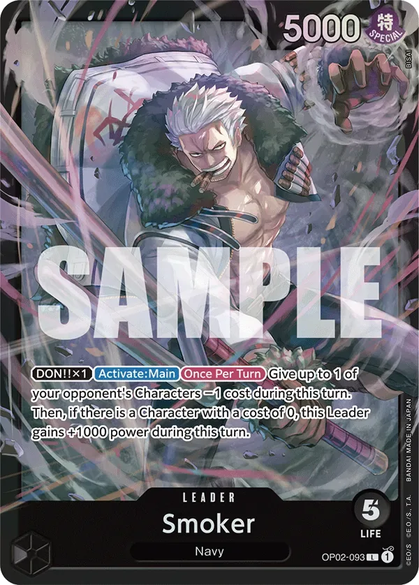 Smoker #OP02-093 BLACK Smoker One Piece card
