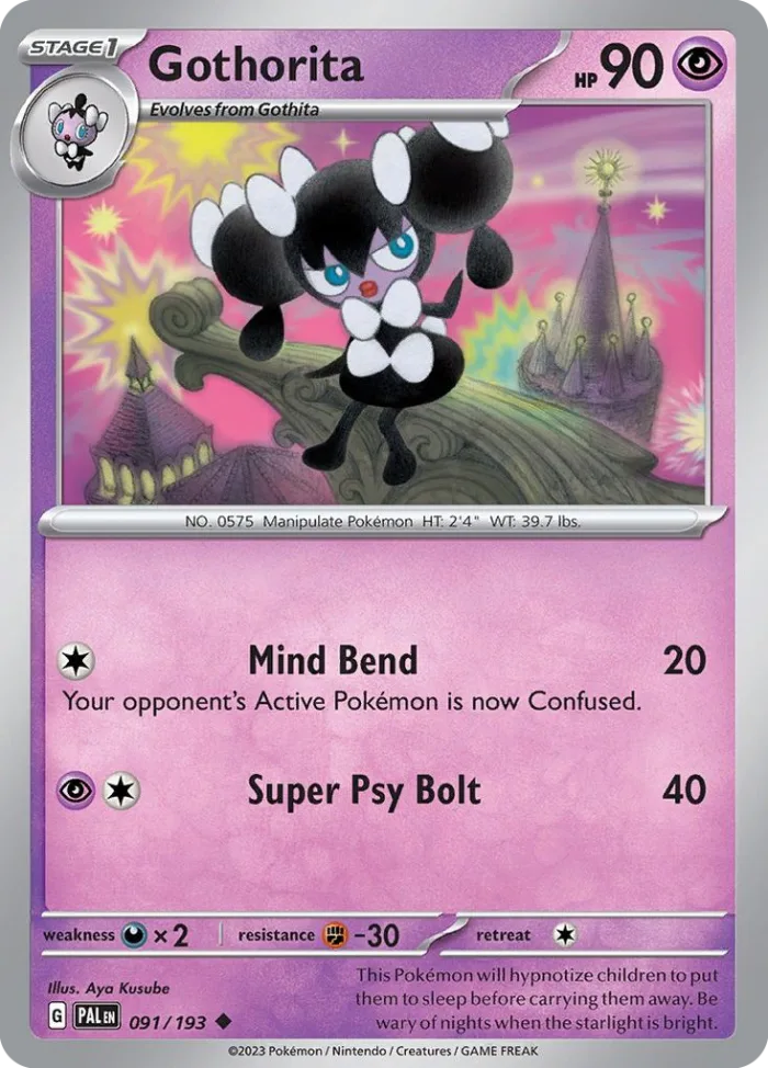 Gothorita #91 Paldea Evolved Pokemon card