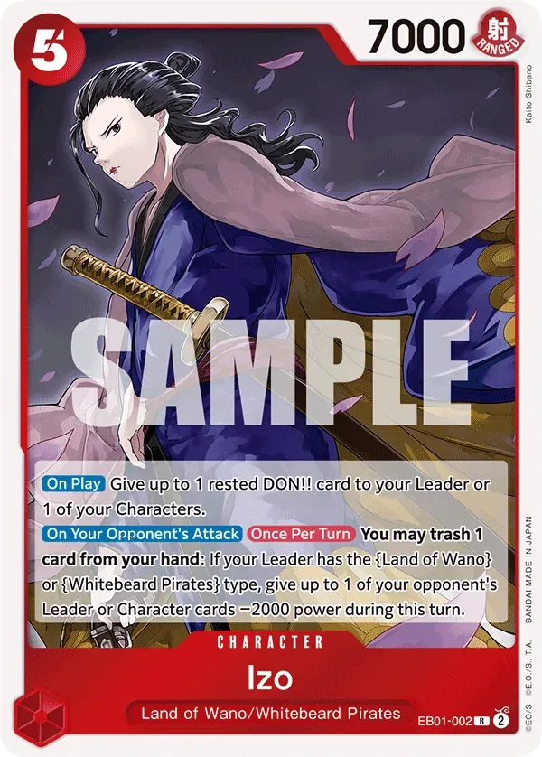 Izo #EB01-002 Memorial Collection One Piece card