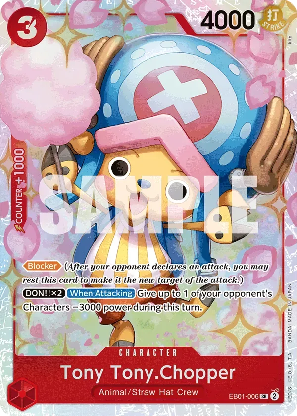 Tony Tony.Chopper #EB01-006 Memorial Collection One Piece card