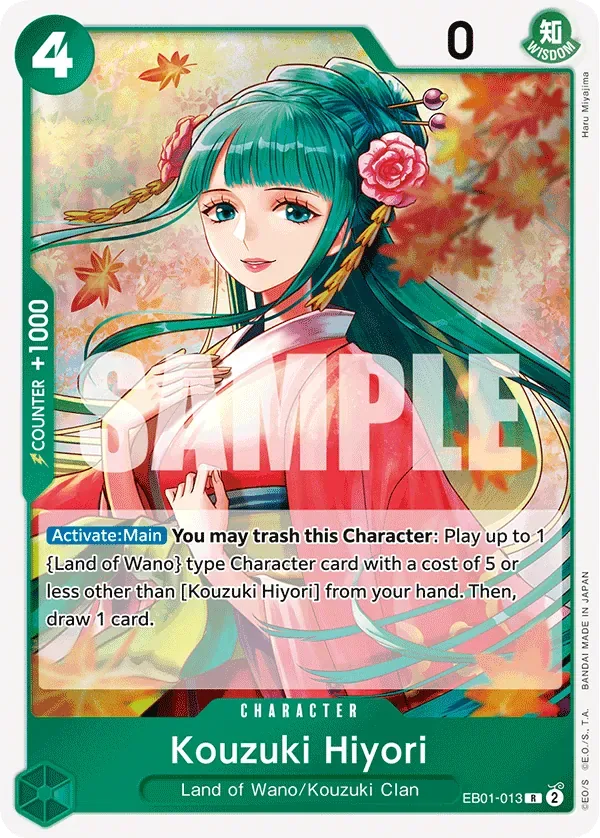 Kouzuki Hiyori #EB01-013 Memorial Collection One Piece card