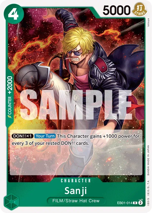 Sanji #EB01-014 Memorial Collection One Piece card