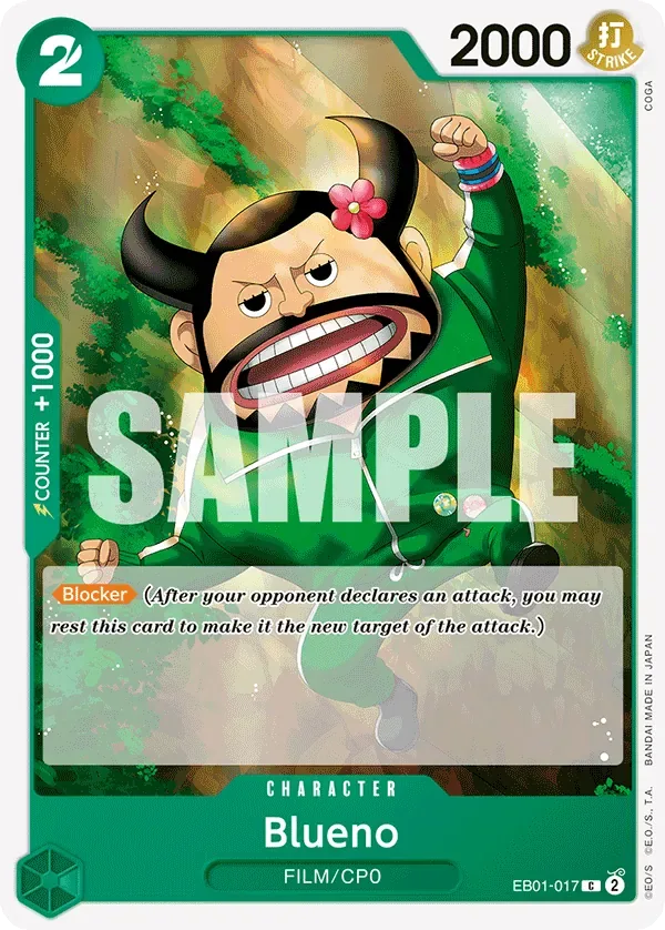 Blueno #EB01-017 Memorial Collection One Piece card