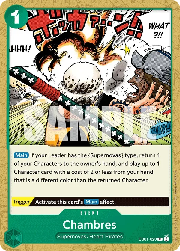 Chambres #EB01-020 Memorial Collection One Piece card