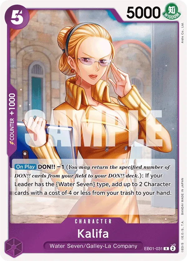 Kalifa #EB01-031 Memorial Collection One Piece card