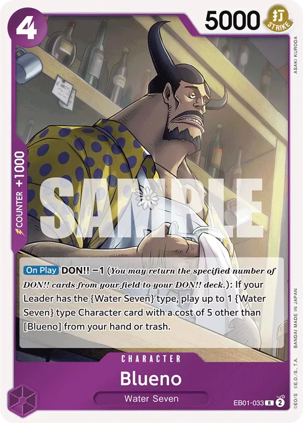 Blueno #EB01-033 Memorial Collection One Piece card