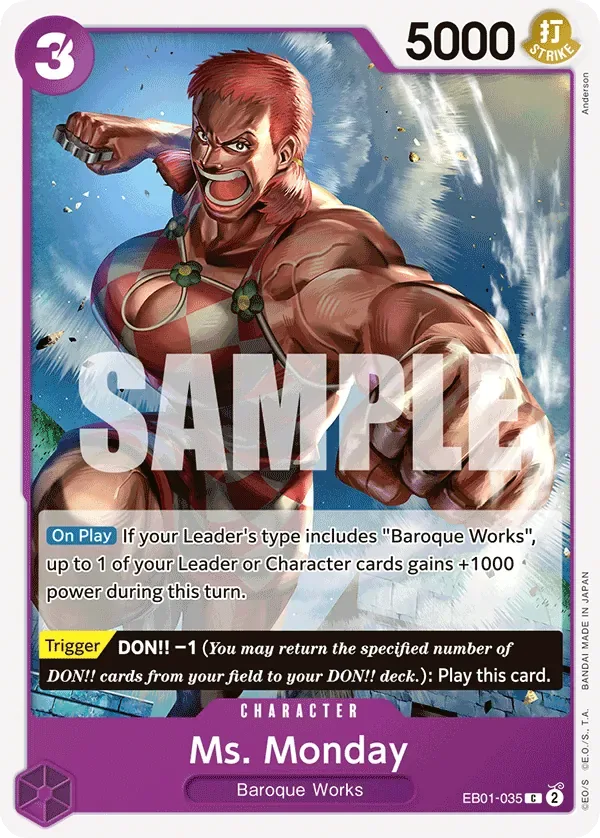 Ms. Monday #EB01-035 Memorial Collection One Piece card