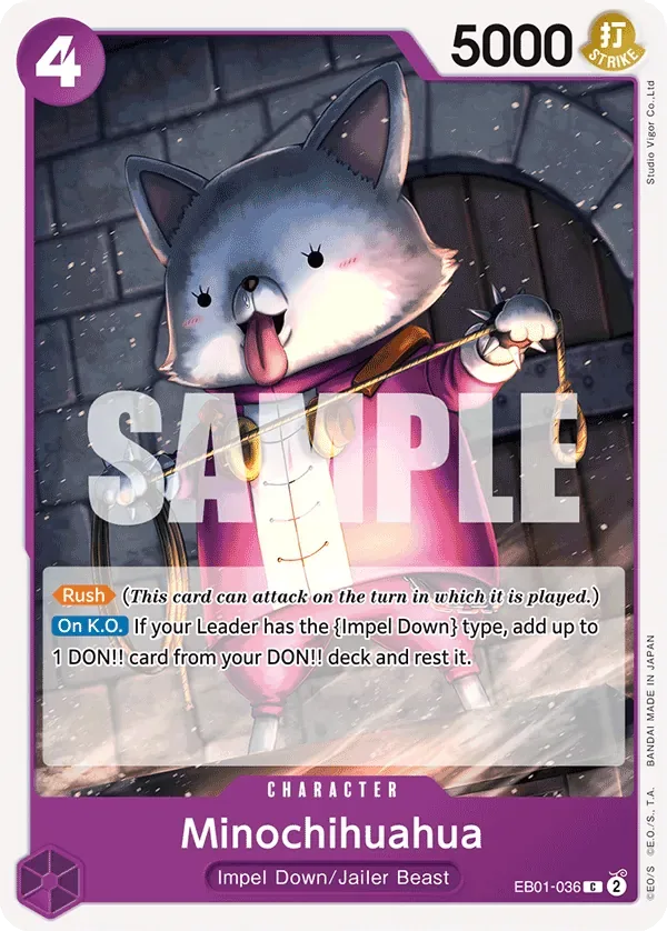 Minochihuahua #EB01-036 Memorial Collection One Piece card