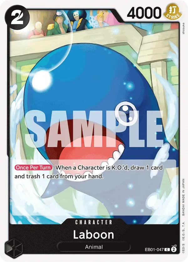 Laboon #EB01-047 Memorial Collection One Piece card