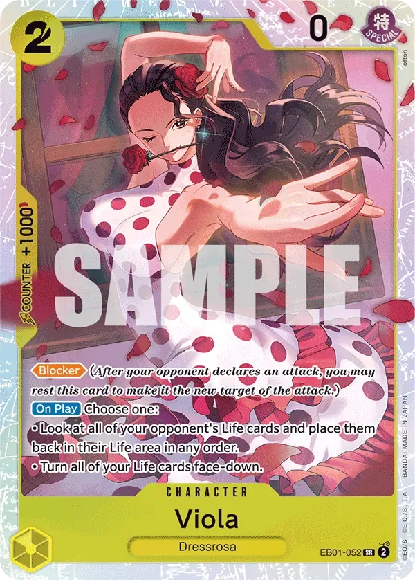 Viola #EB01-052 Memorial Collection One Piece card