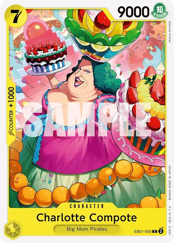 Charlotte Compote #EB01-055 Memorial Collection One Piece card