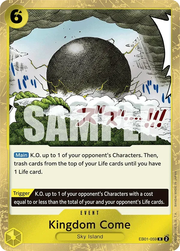 Kingdom Come #EB01-059 Memorial Collection One Piece card