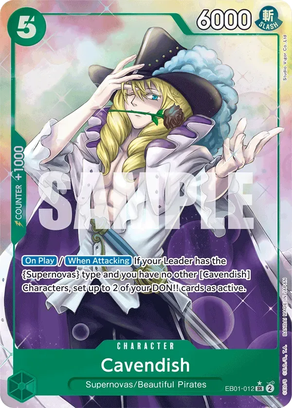 Cavendish #EB01-012 Memorial Collection One Piece card