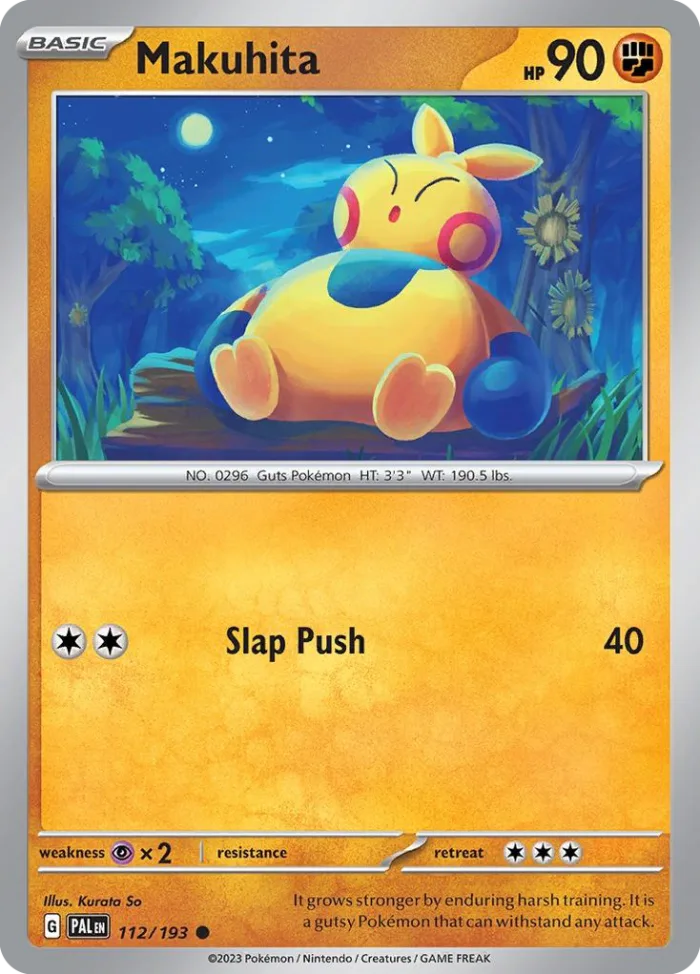 Makuhita #112 Paldea Evolved Pokemon card