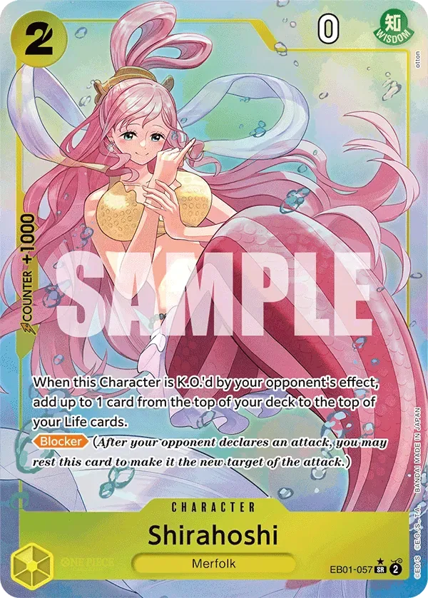 Shirahoshi #EB01-057 Memorial Collection One Piece card
