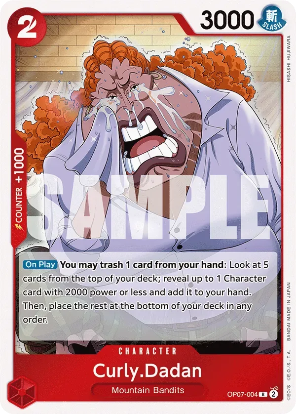 Curly.Dadan #OP07-004 500 Years in the Future One Piece card