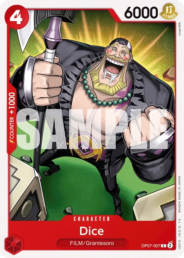 Dice #OP07-007 500 Years in the Future One Piece card