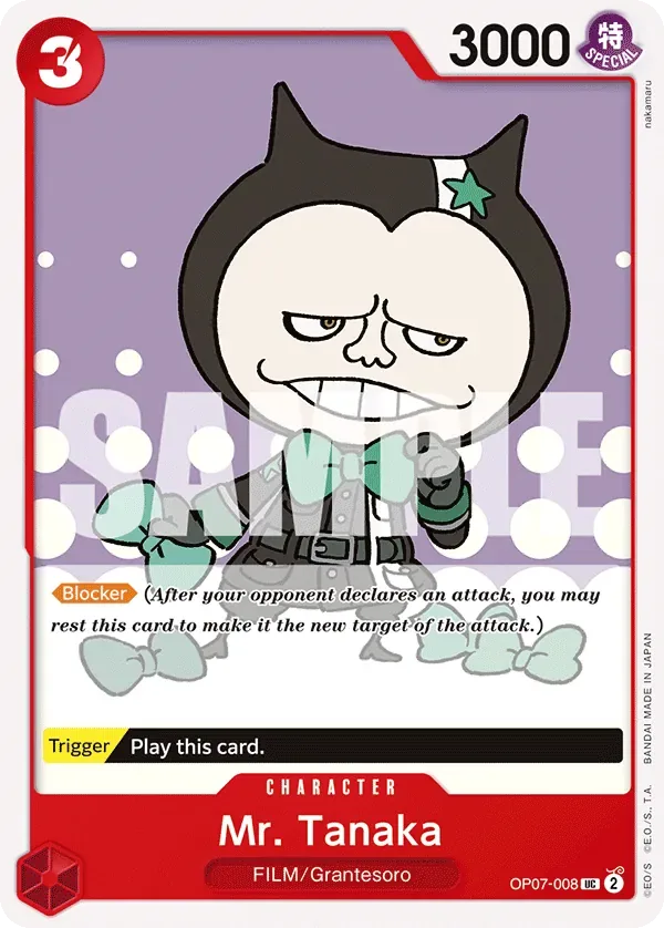 Mr. Tanaka #OP07-008 500 Years in the Future One Piece card