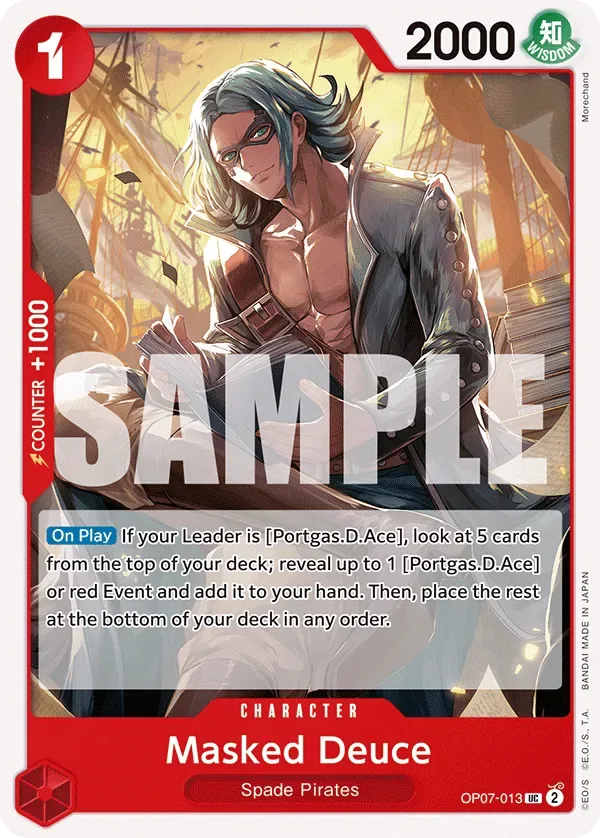 Masked Deuce #OP07-013 500 Years in the Future One Piece card