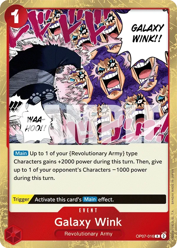 Galaxy Wink #OP07-016 500 Years in the Future One Piece card