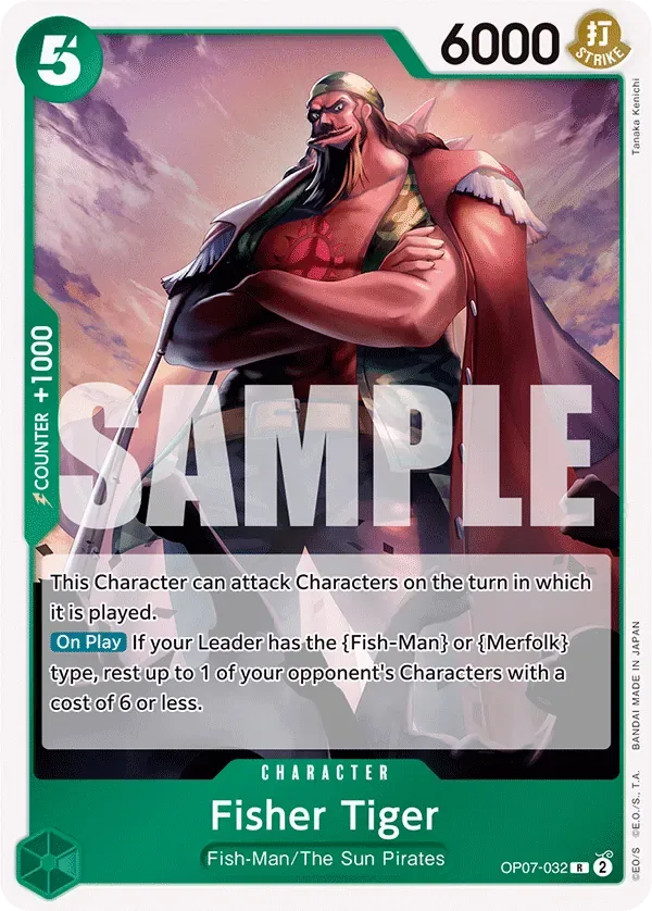 Fisher Tiger #OP07-032 500 Years in the Future One Piece card