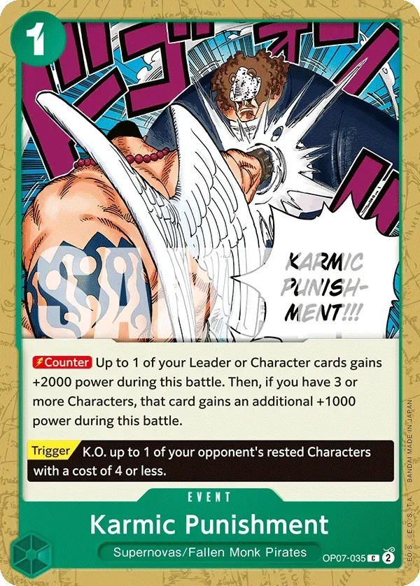 Karmic Punishment #OP07-035 500 Years in the Future One Piece card