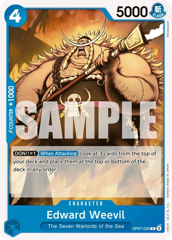 Edward Weevil #OP07-039 500 Years in the Future One Piece card
