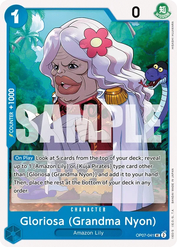 Gloriosa (Grandma Nyon) #OP07-041 500 Years in the Future One Piece card
