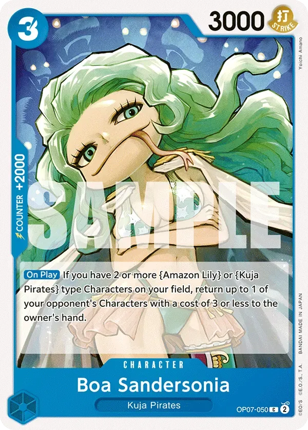 Boa Sandersonia #OP07-050 500 Years in the Future One Piece card