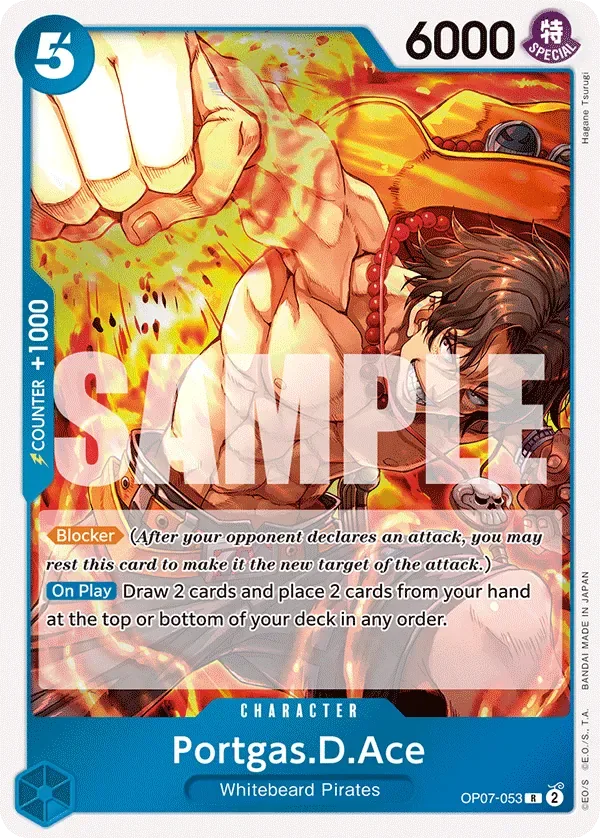 Portgas.D.Ace #OP07-053 500 Years in the Future One Piece card