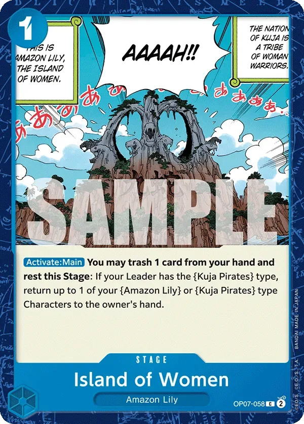 Island of Women #OP07-058 500 Years in the Future One Piece card