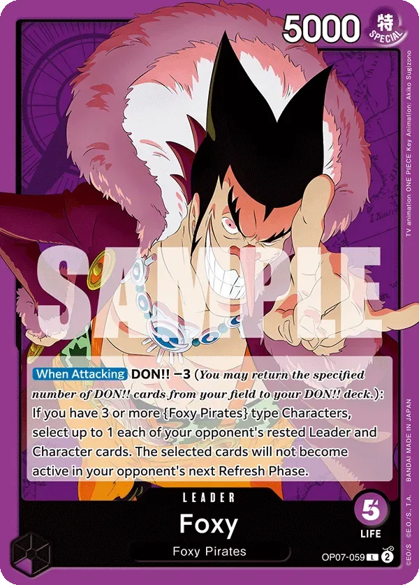 Foxy #OP07-059 500 Years in the Future One Piece card