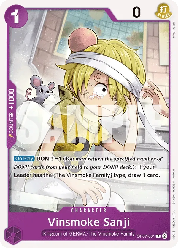 Vinsmoke Sanji #OP07-061 500 Years in the Future One Piece card