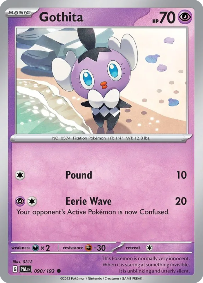 Gothita #90 Paldea Evolved Pokemon card
