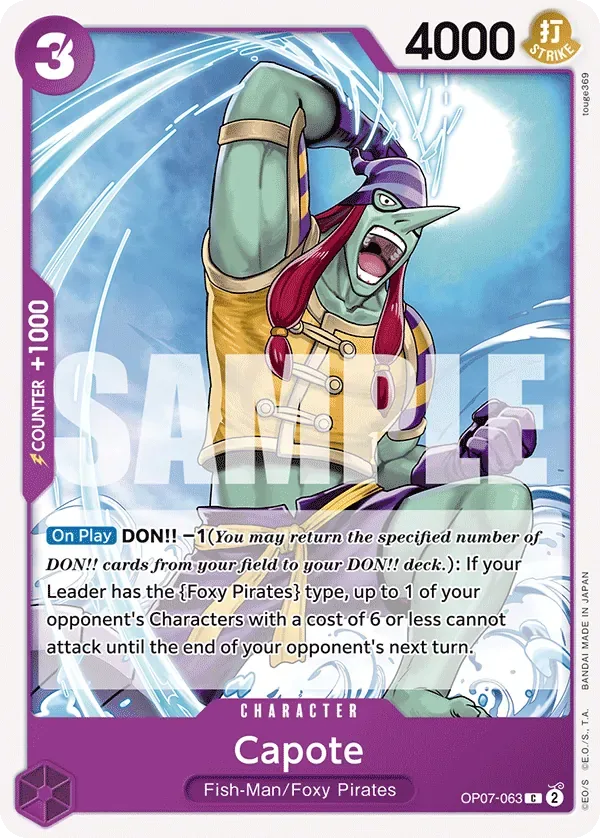 Capote #OP07-063 500 Years in the Future One Piece card