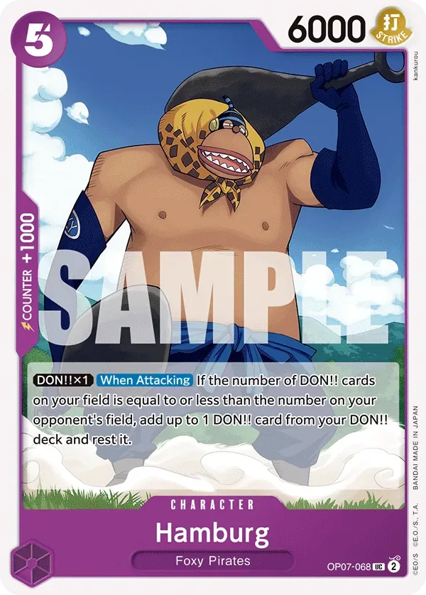 Hamburg #OP07-068 500 Years in the Future One Piece card