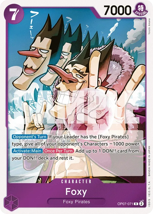 Foxy #OP07-071 500 Years in the Future One Piece card