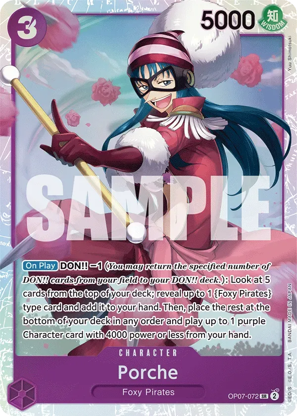 Porche #OP07-072 500 Years in the Future One Piece card