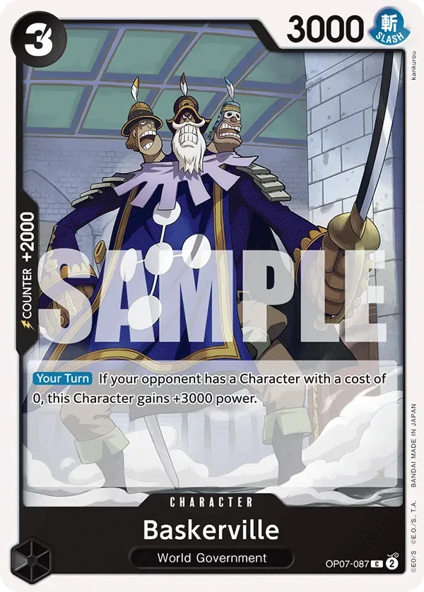 Baskerville #OP07-087 500 Years in the Future One Piece card