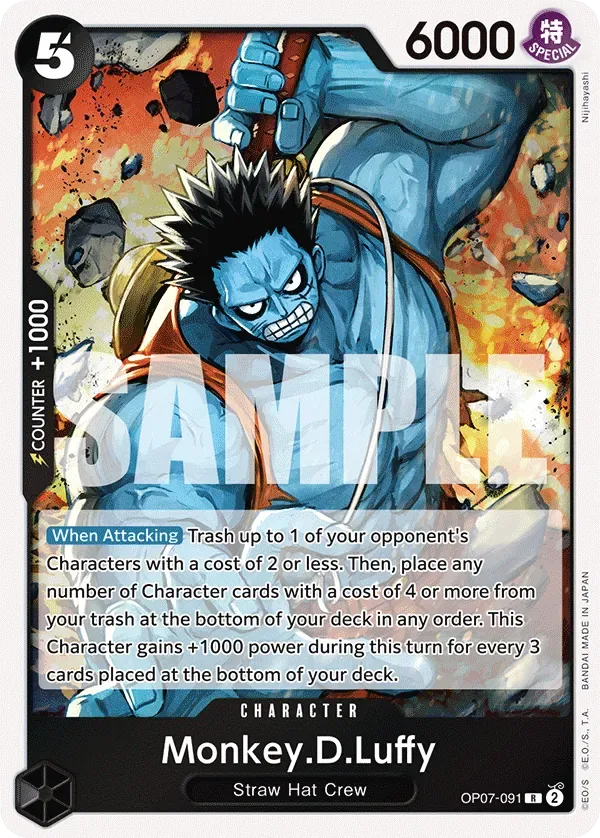 Monkey.D.Luffy #OP07-091 500 Years in the Future One Piece card