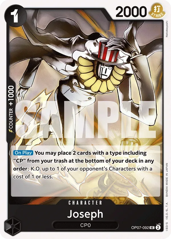 Joseph #OP07-092 500 Years in the Future One Piece card