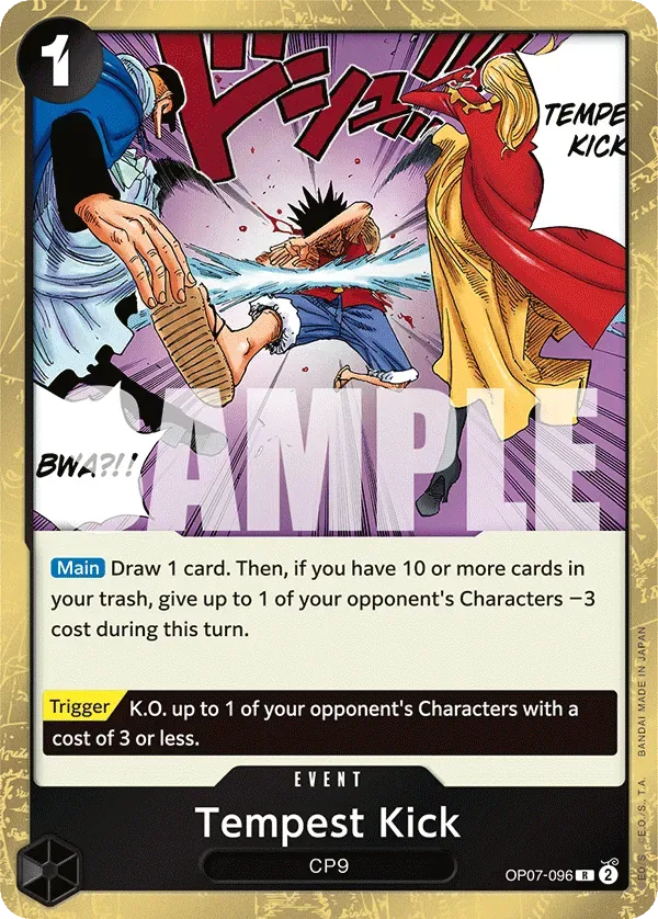Tempest Kick #OP07-096 500 Years in the Future One Piece card