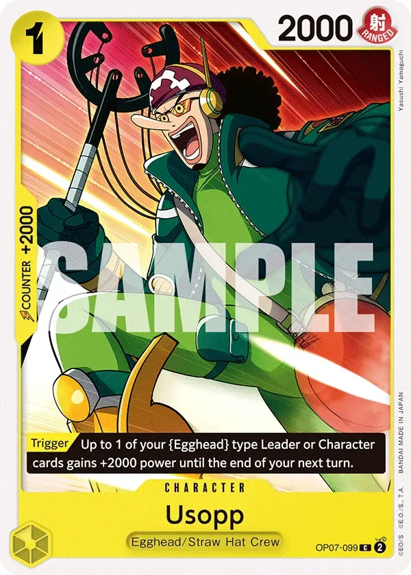 Usopp #OP07-099 500 Years in the Future One Piece card