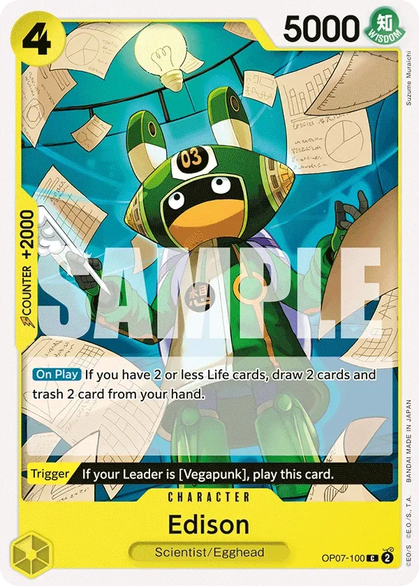 Edison #OP07-100 500 Years in the Future One Piece card