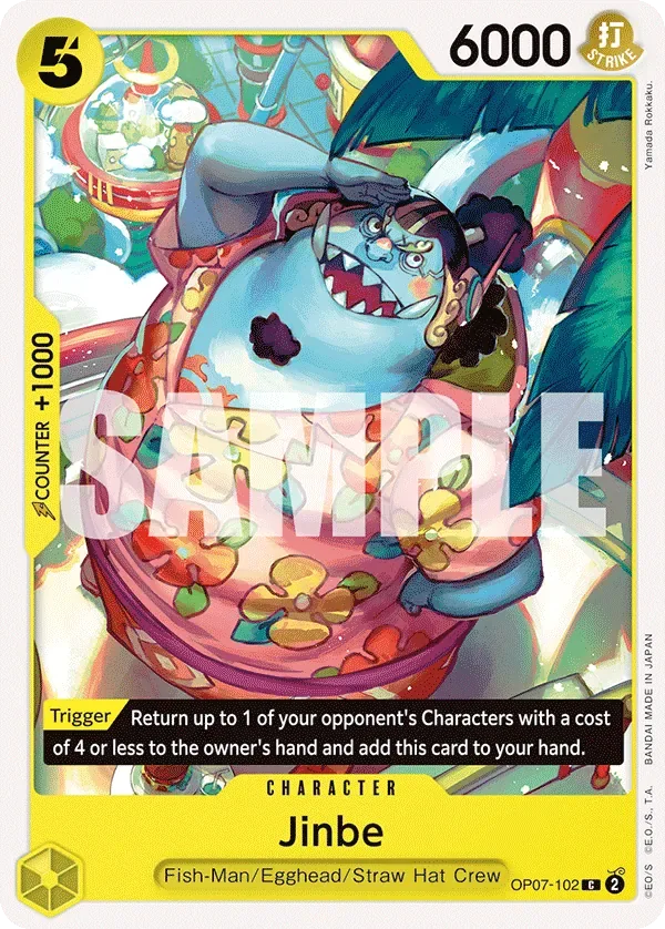 Jinbe #OP07-102 500 Years in the Future One Piece card