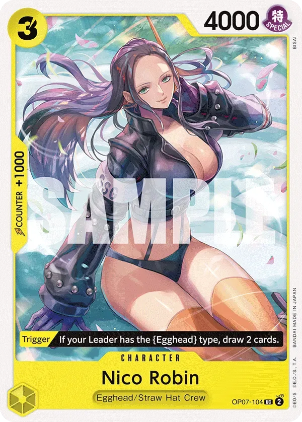 Nico Robin #OP07-104 500 Years in the Future One Piece card
