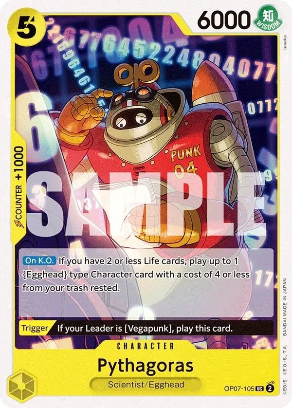 Pythagoras #OP07-105 500 Years in the Future One Piece card