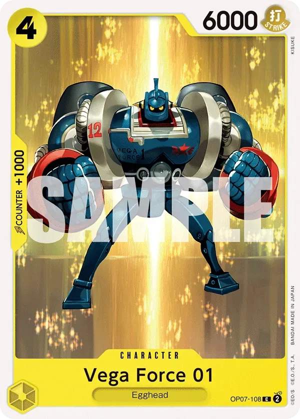 Vega Force 01 #OP07-108 500 Years in the Future One Piece card